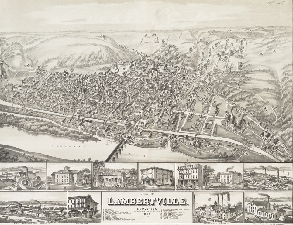 1883 Map of Lambertville